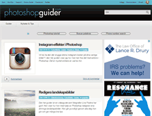 Tablet Screenshot of photoshopguider.com